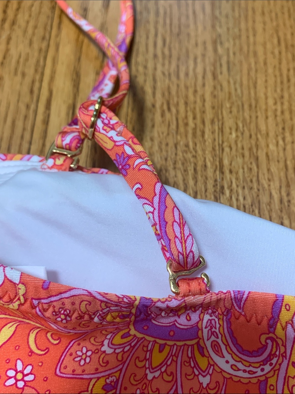 Sunshine 79 swimsuit - pink paisley tankini set with high rise swim shorts, 6 - Picture 6 of 13